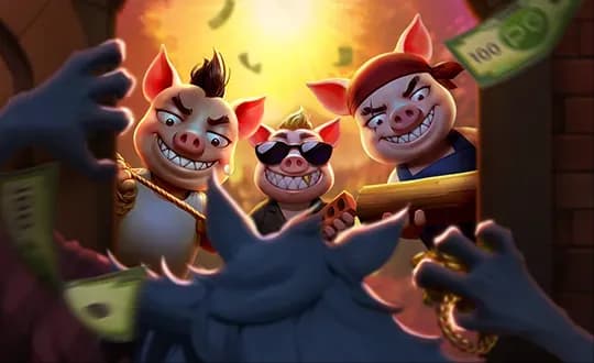 Three Crazy Piggies