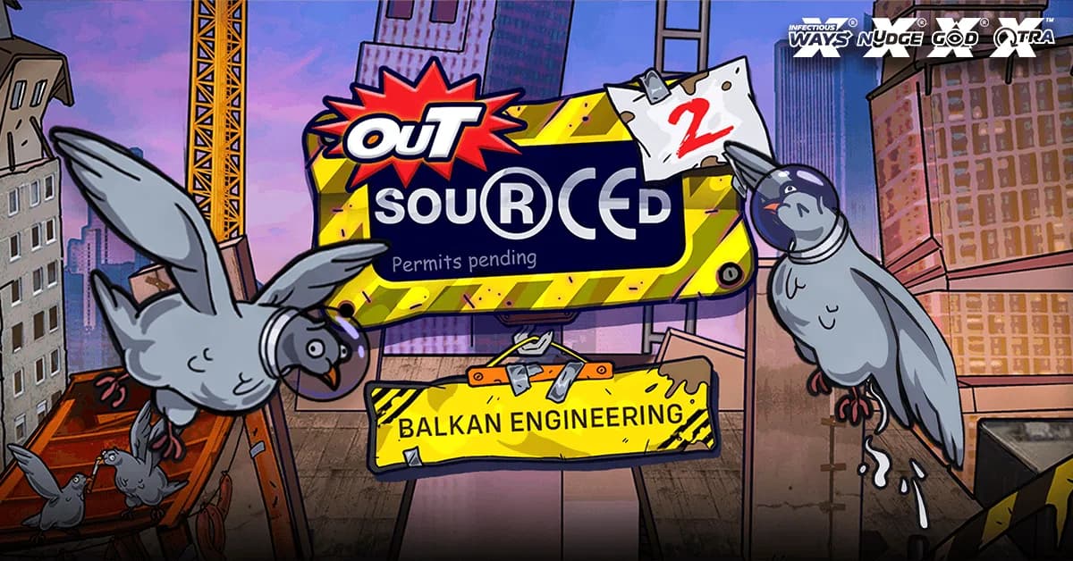 Outsourced 2 - Balkan Engineering the upcoming slot by Nolimit City is set to go live on the 18th of August 2026!